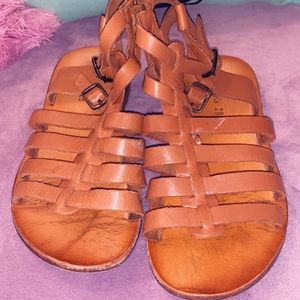 Zara leather sandals